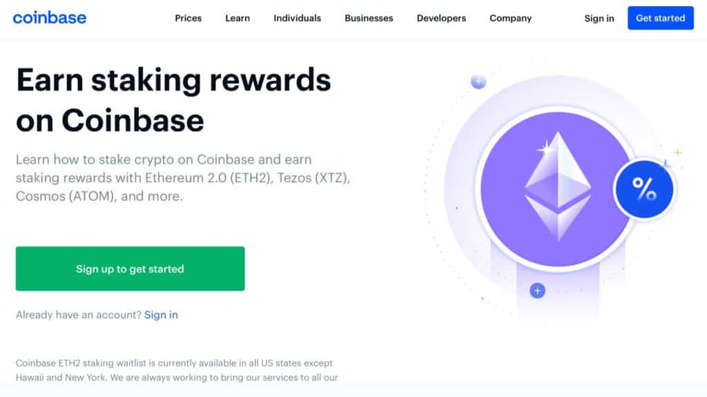 coinbase not paying staking rewards