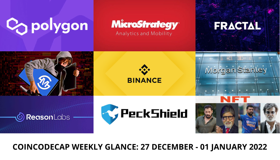 CoinCodeCap Weekly 27 December 2021 - 01 January 2022